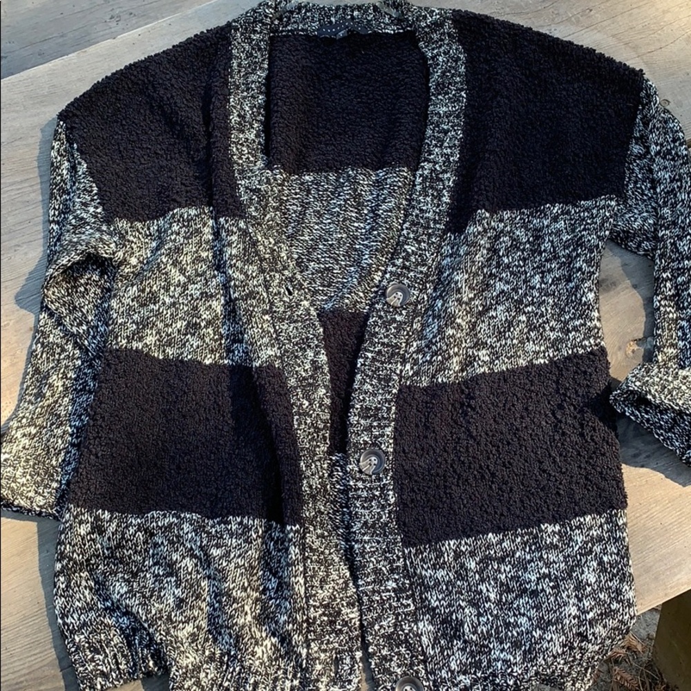 Sanctuary oversized Boule color block knit sweater - Picture 14 of 15